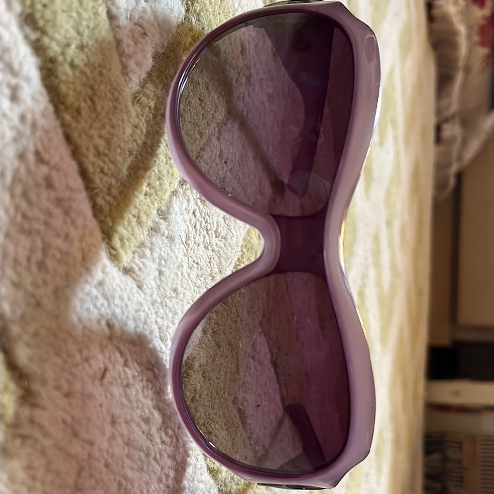 Vintage Gucci Cyclamen Wrap Shield Sunglasses Women's - Purple Polarized Lens - Picture 5 of 6